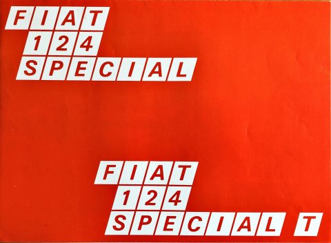 Fiat 124 Special, 124 Special T nr. -, jaren 70 20,5 x 28,0, 8, NL year jaren 70 folder brochure
