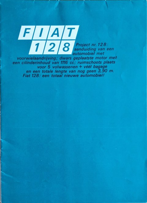 Fiat 128 nr. -, 1971-01 20,5 x 28,0, 24, NL year 1971 folder brochure