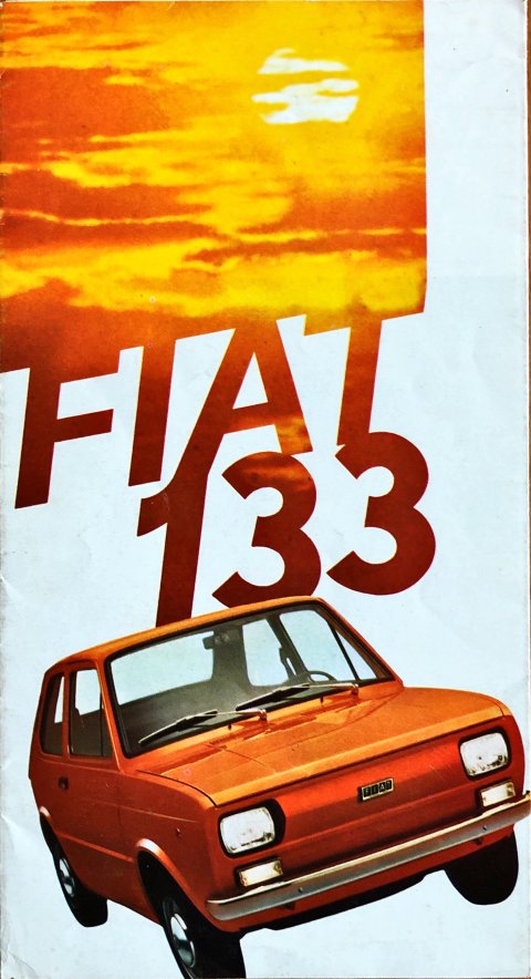 Fiat 133 nr. -, 1974 12,0 x 22,5, 8, NL year 1974 folder brochure