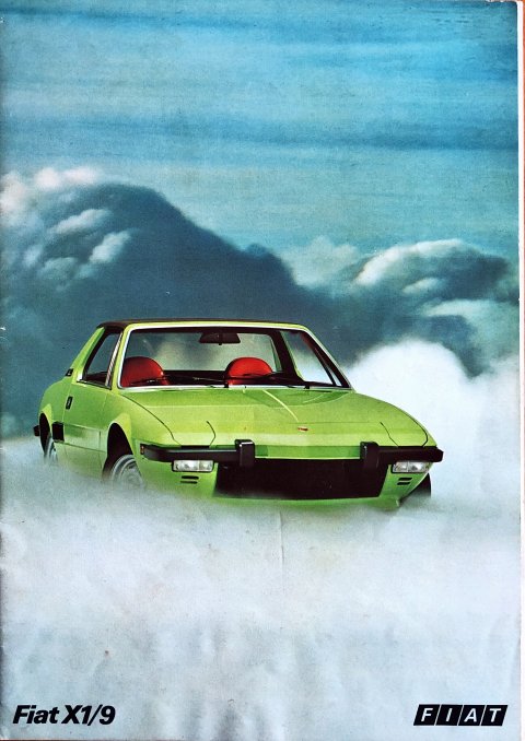 Fiat X1/9 nr. 3693, jaren 70 A4, 24, EN year jaren 70 folder brochure