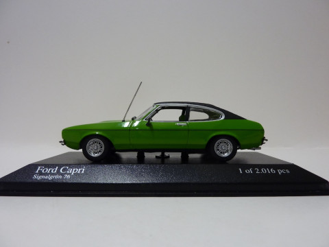 Ford Capri II, 1974, groen, Minichamps, 400 081202