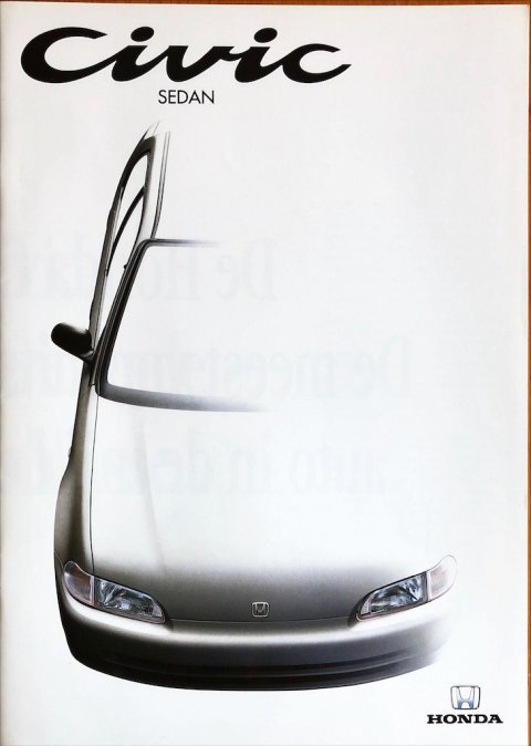 Honda Civic sedan nr. 00102-006-999, 1992-03 NL 1992 folder brochure (1)