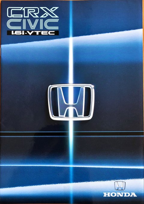 Honda CRX 1.6i-VTEC nr. 00193-006-999, 1990-06 A4, 14, NL year 1990 folder brochure