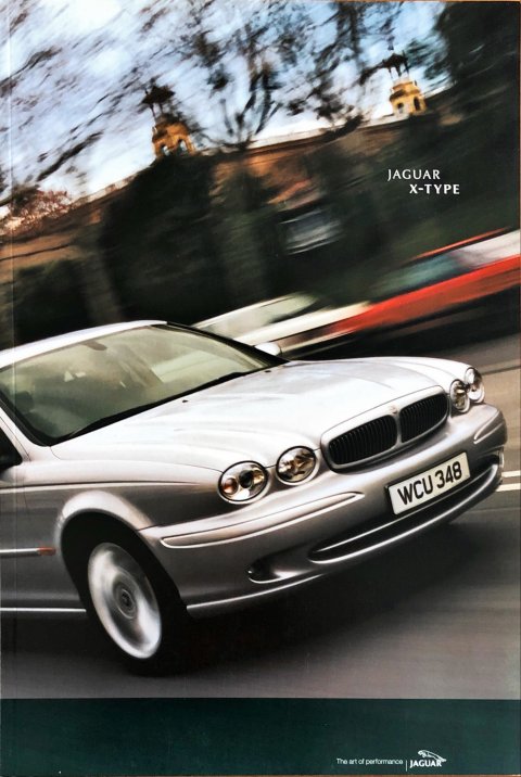 Jaguar X-type 02 nr. JLM:12:02:11:02, 2002 23,0 x 34,0, 56, NL year 2002 folder brochure