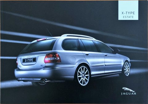 Jaguar X-type Estate BE nr. JLM:34:02:19:05.5, 2005 A4, 36, Vlaams year 2005 folder brochure