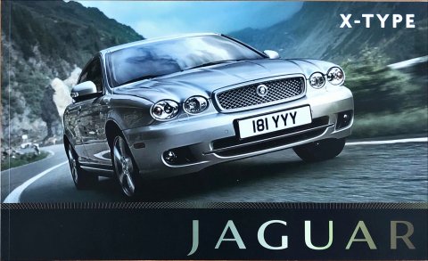 Jaguar X-type nr. JLM:12:02:26:0908, 2008 18,5 x 30,0, 56, NL year 2008 folder brochure