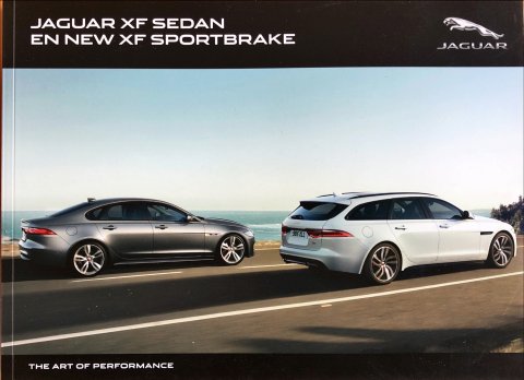Jaguar XF sedan en XF Sportbrake nr. 1X2601810MC0BNLNL01P, 2017 A4, 114, NL year 2017 folder brochure