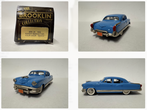 Kaiser  Manhattan 4 door sedan blauw, 1953, Brooklin, BRK.29