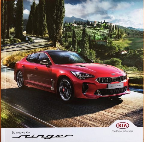 Kia Stinger nr. 17000846, 2017 21,0 x 21,0, 48, BE-NL year 2017 folder brochure