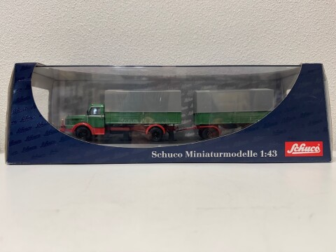 Krupp Titan Planen LKW mit Anhanger, 1950, Schuco, nr. 03033 #03