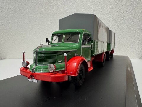 Krupp Titan Planen LKW mit Anhanger, 1950, Schuco, nr. 03033 #07