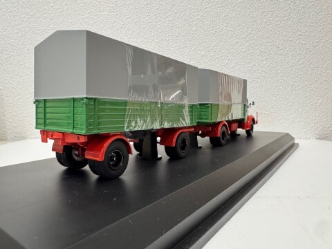 Krupp Titan Planen LKW mit Anhanger, 1950, Schuco, nr. 03033 #08