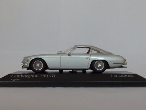 Lamborghini 350 GT, 1964, zilver, Minichamps, 430 103204