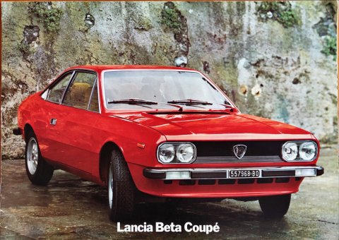 Lancia Beta Coupe nr. 88795745, - 24,0 x 34,5, 16, 4-talig year - folder brochure