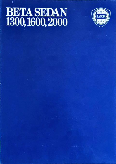 Lancia Beta Sedan 1300, 1600, 2000 nr. 88795994, jaren 70 A4, 8, EN year jaren 70 folder brochure