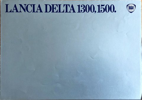 Lancia Delta 1300, 1500 nr. 88799056, ~1980 A4, 8, EN year ~1980 folder brochure