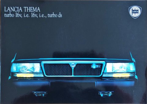 Lancia Thema serie 2 nr. -, jaren 90 A4, 36, NL year jaren 90 folder brochure (b)