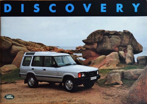 LandRover Discovery nr. LR624A, begin jaren 90 A4, 22, Vlaams year begin jaren 90 folder brochure