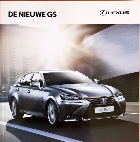 Lexus GS nr. M9716-GS001, 2016-01 23,0 x 23,0, 68, BE-NL year 2016 folder brochure