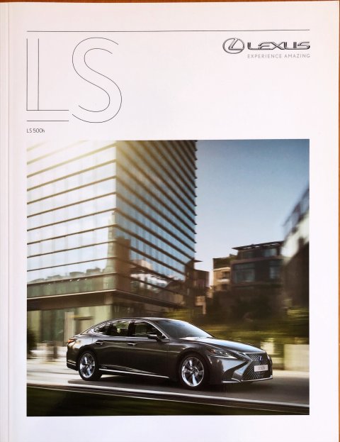 Lexus LS 500h nr. M9717-LS001, 2018-01 21,0 x 2370, 56, BE-NL year 2018 folder brochure