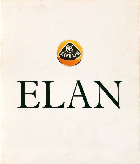 Lotus Elan jaren 90 EN folder brochure