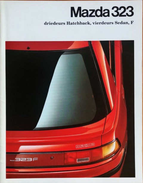 Mazda 323 nr. 012 P 17, 1991-03 NL 1991 folder brochure (1)