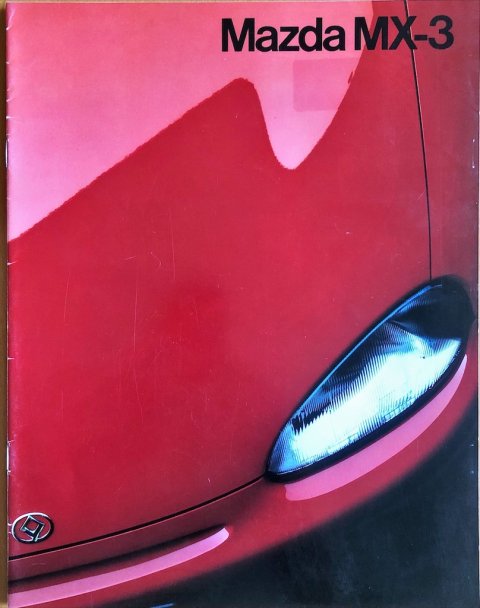 Mazda MX-3 nr. 012P52, 1991-07 NL 1991 folder brochure