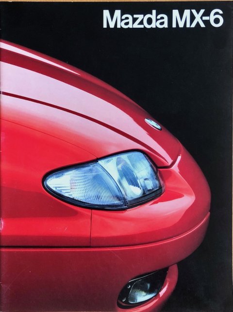 Mazda MX-6 nr. 012P62, 1991-10 NL 1991 folder brochure