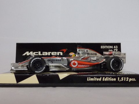 McLaren Vodafone McLaren Mercedes showcar 2007, L. Hamilton, 2007, zilver, Minichamps, 530074372