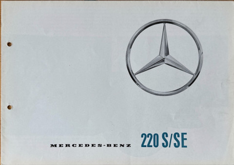 Mercedes 220 S : SE nr. P 2235, 1961 07 A4, 8, DE year 1961 folder brochure