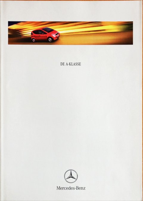Mercedes A hatchback W168 nr. 1403-07-01, 1998-02 A4, 52, NL year 1998 folder brochure