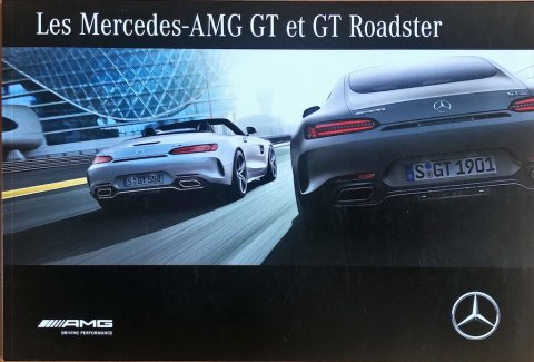 Mercedes AMG GT coupe en roadster nr. 2068-03-00, 2017-04 FR 2017 folder brochure