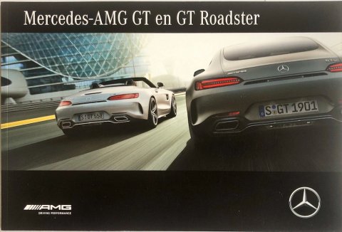 Mercedes AMG GT nr. 2068-07-00 coupe en roadster 2017-04 NL 2017 folder brochure