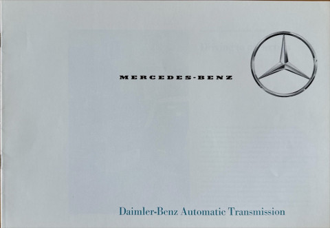 Mercedes Automatic Transmission nr. P 1014:6, 1964 A4, 16, EN year 1964 folder brochure