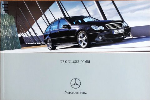Mercedes C combi W203 nr. 0208-07-00, 2004-06 17,0 x 25,0, 72, NL year 2004 folder brochure