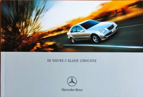 Mercedes C sedan W203 nr. 0013-07-00, 2000-04 17,0 x 25,0, 64, NL year 2000 folder brochure