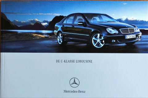 Mercedes C sedan W203 nr. 0015-07-00, 2004-06 17,0 x 25,0, 72, NL year 2004 folder brochure