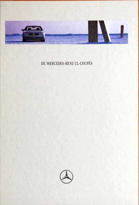 Mercedes CL coupe C140 nr. 0904-00-08, 1997-08 A4 boek, 48, DE year 1997 folder brochure