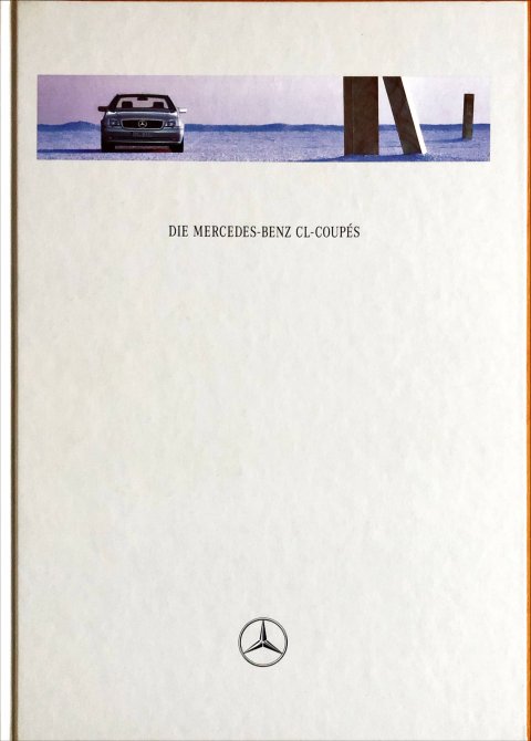 Mercedes CL coupe C140 nr. 0904-07-08, 1997-06 A4 boek, 48, NL year 1997 folder brochure