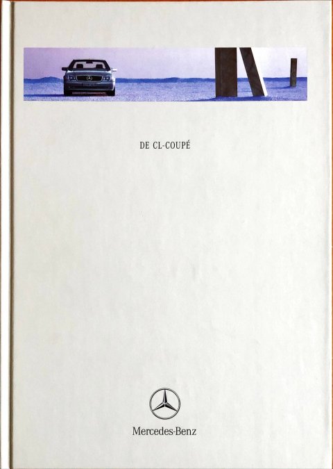 Mercedes CL coupe C140 nr. 0904-07-09, 1998-01 A4 boek, 48, NL year 1998 folder brochure