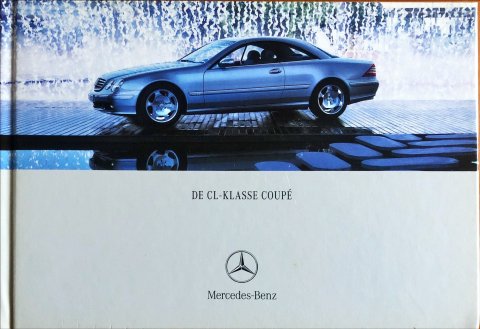 Mercedes CL coupe C215 nr. 0909-07-00, 2002-09 17,0 x 25,0 (boek), 70, NL year 2002 folder brochure
