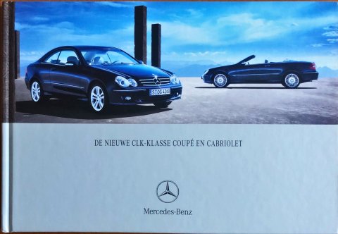 Mercedes CLK coupe / cabriolet A209 nr. 0413-07-00, 2005-07 17,0 x 25,0 (boek), 76, NL year 2005 folder brochure