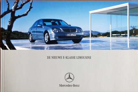 Mercedes E sedan W211 nr. 0109-07-00, 2002-02 17,0 x 25,0, 74, NL year 2002 folder brochure