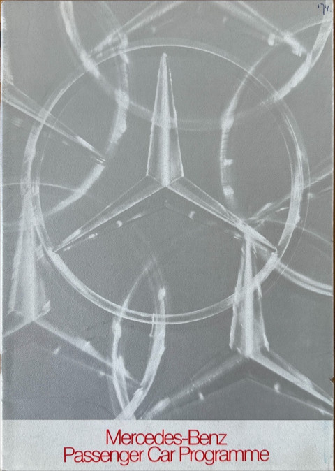 Mercedes Personenwagen programma (W114, W115, W116, W107, W100) nr. WZ1540:00:02, 1973 08 A4, 32, EN year 1973 folder brochure