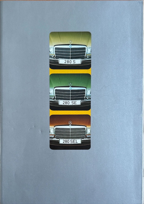 Mercedes S klasse W116 (280 S, 280 SE, 280 SEL) nr. WZ 1530:03:00, 1974 05 A4, 40, DE year 1974 folder brochure