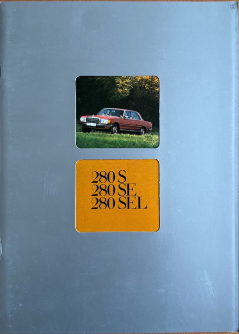 Mercedes S klasse W116 (280 S, 280 SE, 280 SEL) nr. WZ 1646:00:07, 1975 07 A4, 38, NL year 1975 folder brochure