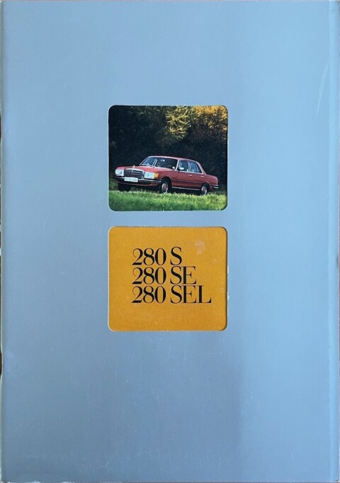 Mercedes S klasse W116 (280 S, 280 SE, 280 SEL) nr. WZ 1646:02:02, 1976 07 A4, 38, EN year 1976 folder brochure