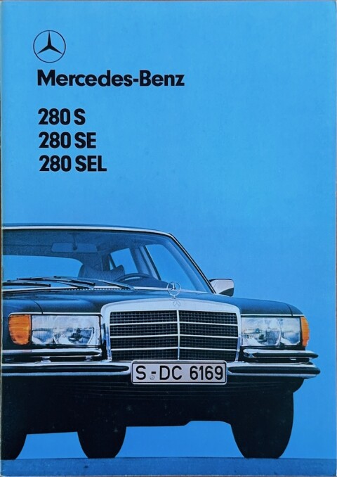 Mercedes S klasse W116 (280 S, 280 SE, 280 SEL) nr. WZ 1848:00:07, 1978 07 A4, 44, NL year 1978 folder brochure