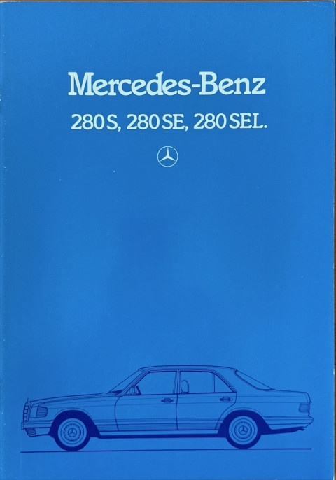 Mercedes S klasse W126 (280 S, 280 SE, 280 SEL) nr. 0600 00 02, 1982 07 A4, 34, DE year 1982 folder brochure