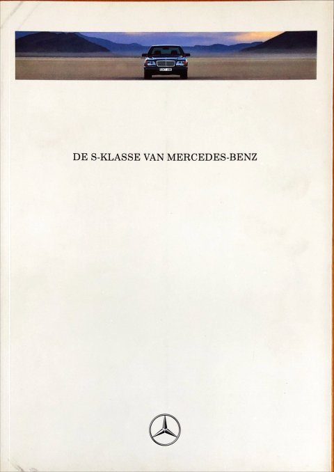 Mercedes S-klasse W140 nr. 0603-07-00, 1991-01 A4, 58, NL year 1991 folder brochure